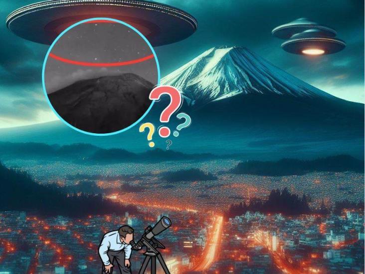 ¿Popocatépetl alumbrado por OVNIS?; intrigan luces no identificadas