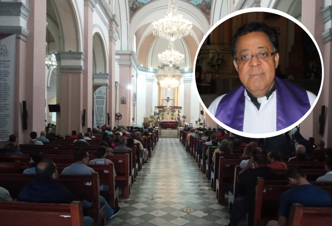 Diócesis de Veracruz realiza misa en memoria del sacerdote Víctor Manuel Díaz Mendoza
