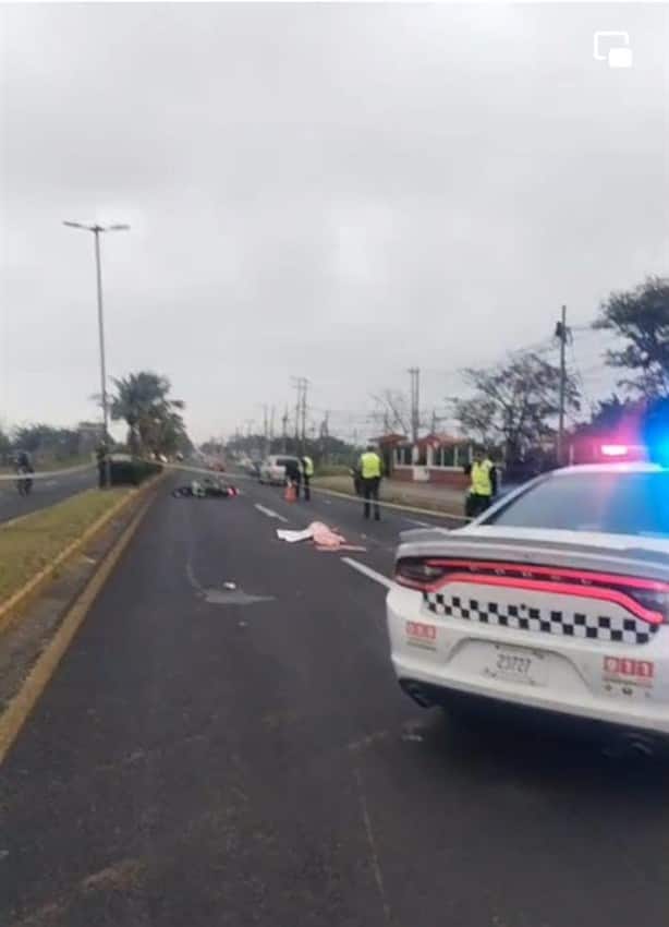 Motociclista pierde la vida en accidente en carretera Xalapa - Veracruz
