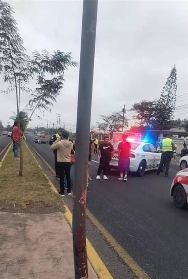 Motociclista pierde la vida en accidente en carretera Xalapa - Veracruz