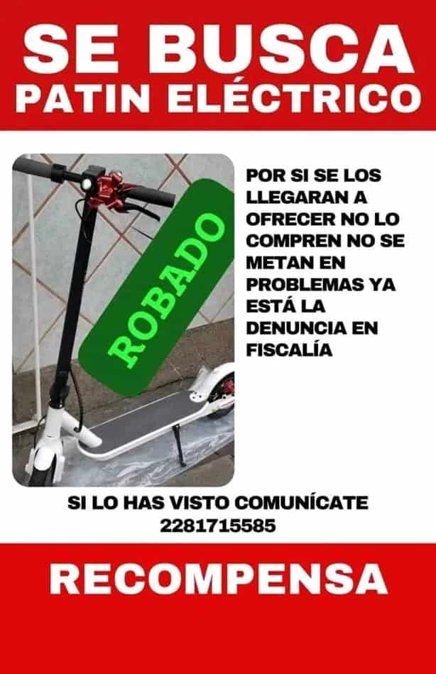 Le roban patín eléctrico y lo encuentra en un tianguis ¡Xalapa mágico!