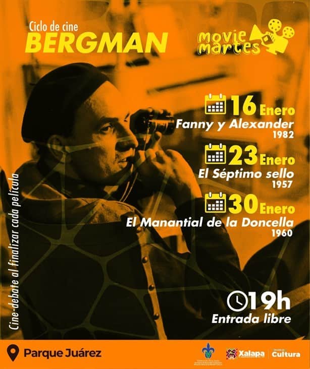 ¡No te lo pierdas! Proyectarán el cine de Ingmar Bergman en el Parque Juárez de Xalapa