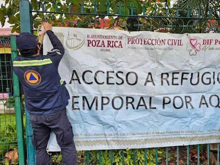 En Poza Rica, activan refugio temporal por paso del frente frío 27