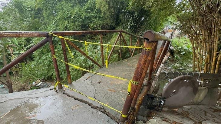 Puente en Poza Rica es clausurado por riesgo de colapso 