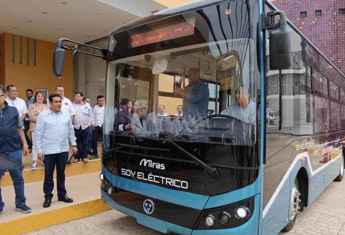 Circularán en Veracruz camiones urbanos eléctricos con la más alta tecnología