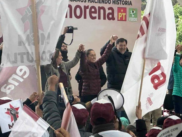 Desde Poza Rica, Claudia Sheinbaum pide continuar con la transformación