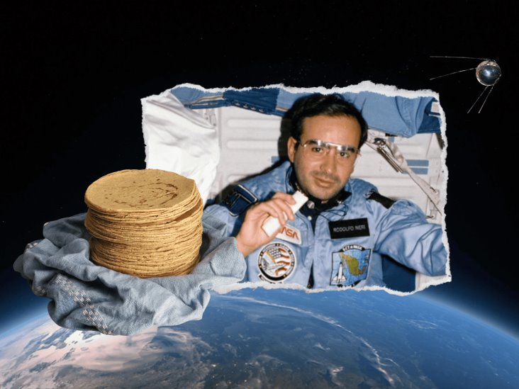 Tortillas, la dieta espacial del astronauta mexicano Rodofo Neri Vela