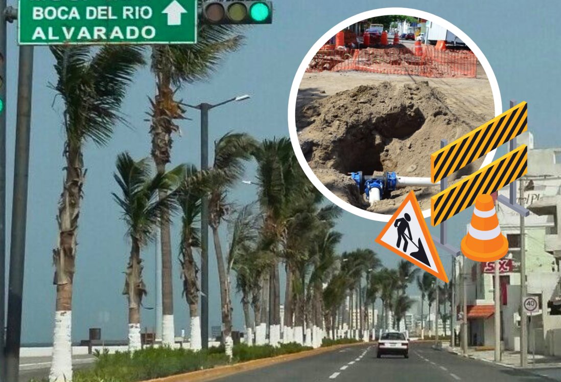 Cerrarán bulevar Ávila Camacho por obra del colector pluvial en Veracruz