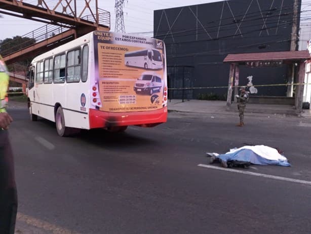 Camión de pasajeros le quita la vida a trabajador en el puerto de Veracruz