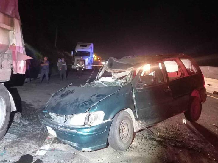 Tragedia en Acayucan; muere mujer embarazada en terrible accidente