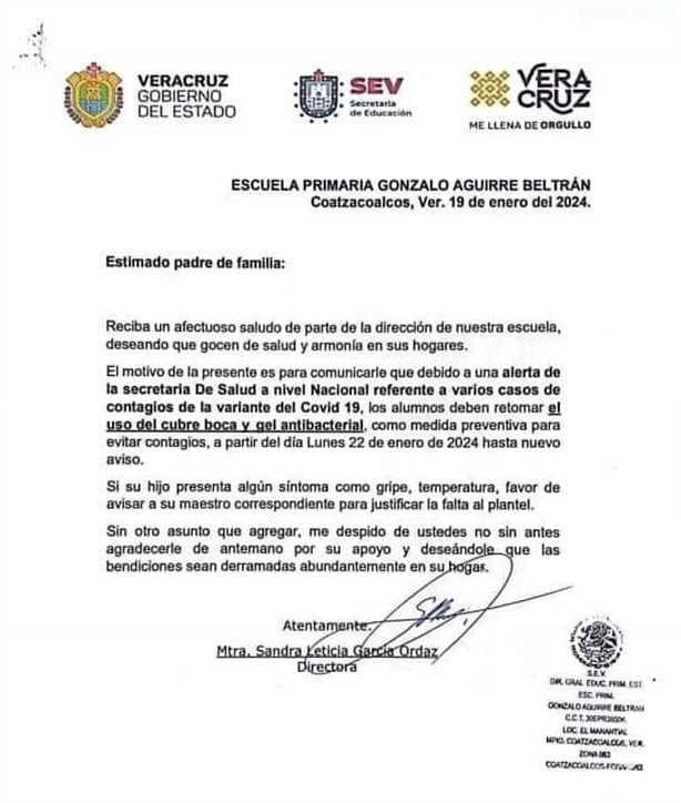 Vuelven restricciones a escuelas y hospitales de Coatzacoalcos por incremento de casos de Covid-19