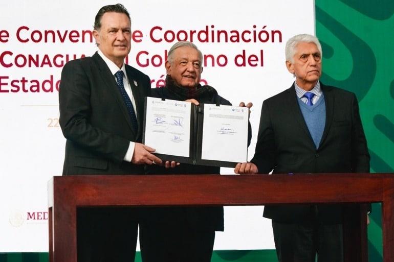 AMLO firma convenio de colaboración entre Conagua y gobierno de Querétaro