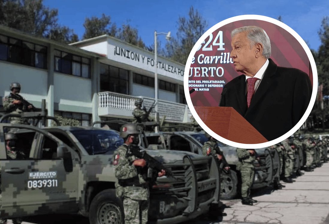 AMLO reconoce a las fuerzas armadas por servir a México
