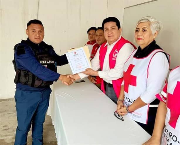 Elementos de la Policía de Misantla concluyen curso de primeros auxilios
