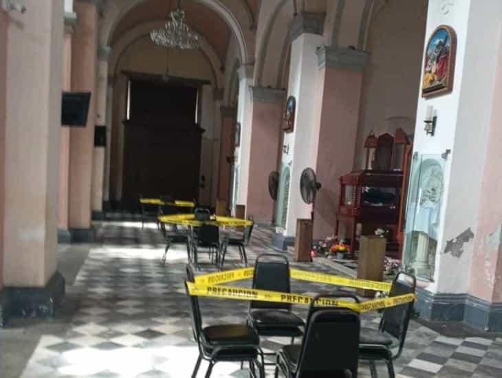 Catedral de Veracruz llevaba sus actividades con normalidad tras emergencias del domingo