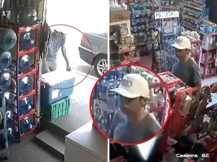 En segundos; así se roban una hielera con tortillas en Xalapa (+Video)