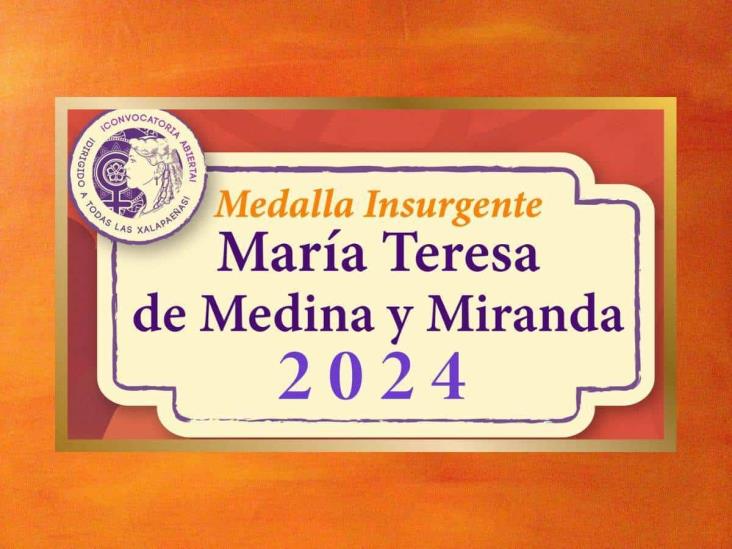 Medalla Insurgente María Teresa de Medina y Miranda 2024: Convocatoria y requisitos