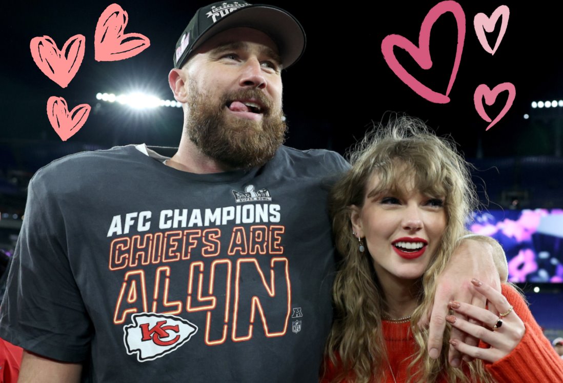 Así fue la romántica celebración de Taylor Swift y Travis Kelce tras el triunfo de los Chiefs