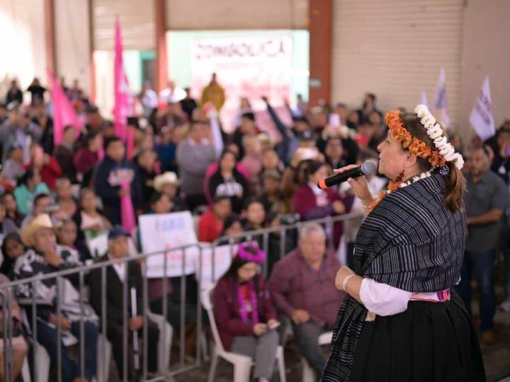 ‘Primero los pobres’, destaca Rocío Nahle desde Mixtla de Altamirano