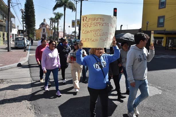 Integrantes del Setsuv marchan en Córdoba y Orizaba (+Video)
