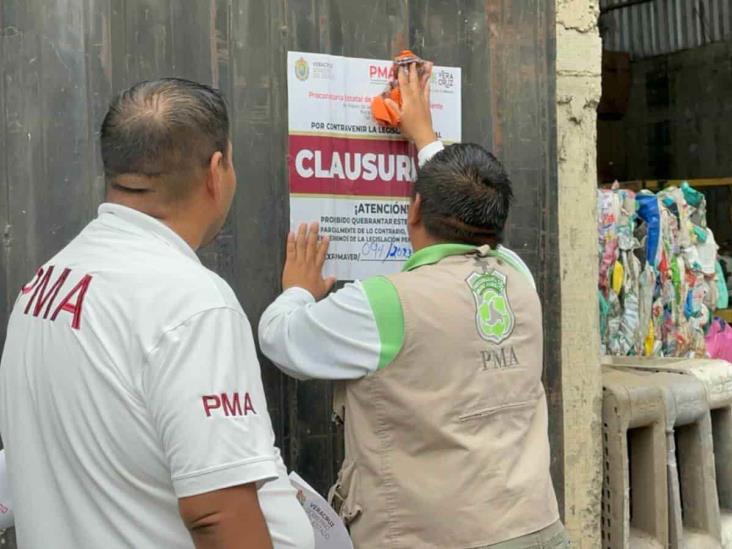 Clausura PMA empresa recicladora en Poza Rica