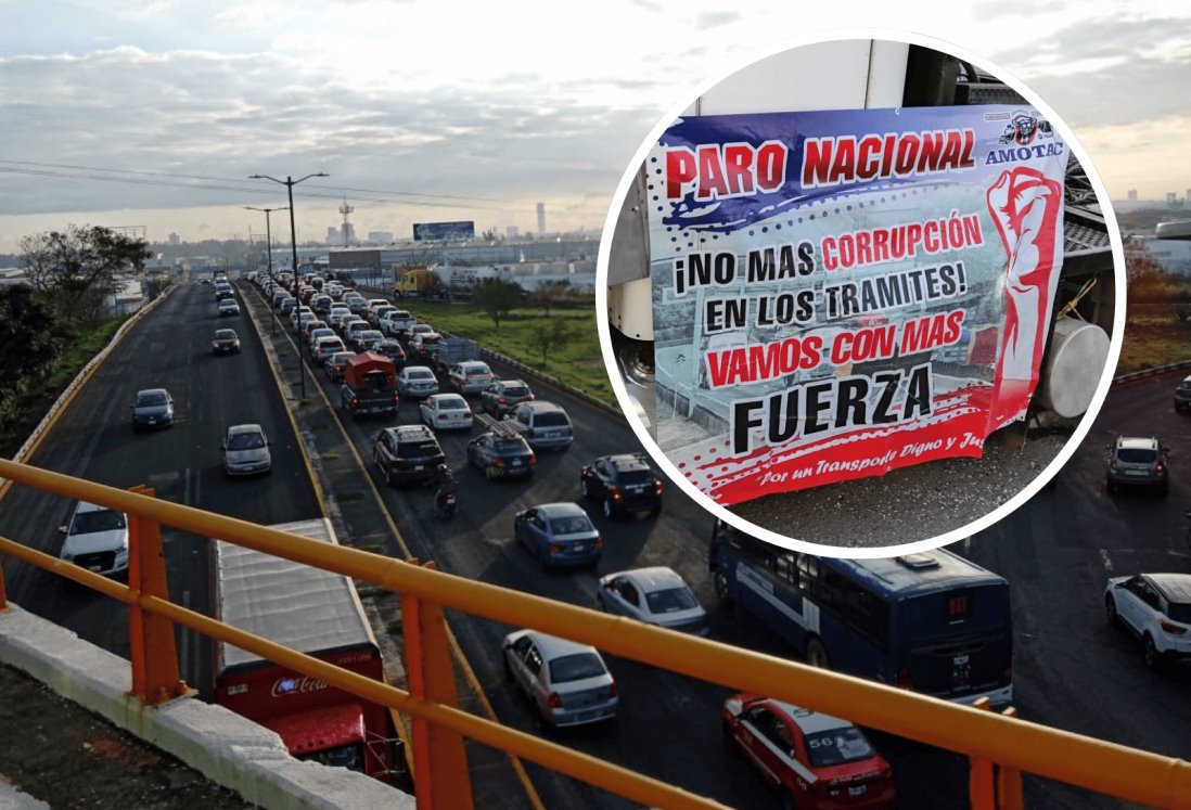 Transportistas sí realizarán paro en carreteras de Veracruz este lunes; será a esta hora