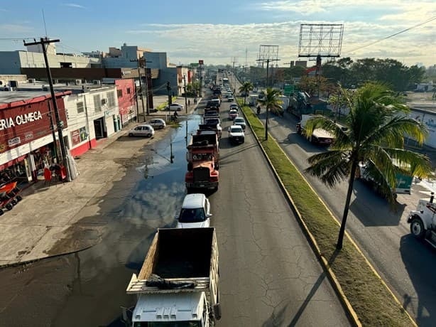Transportistas de Amotac bloquean accesos y salidas de Veracruz | VIDEO