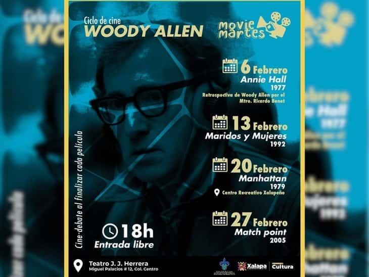 Ciclo de cine Woody Allen en Xalapa, gratis: checa la cartelera y fechas