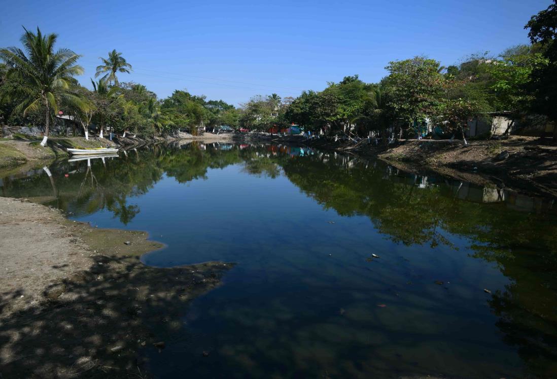 Aguas negras inundan la laguna de Las Caballerizas en Veracruz