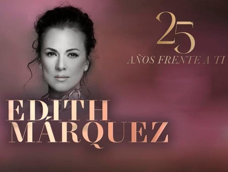 Edith Márquez confirma show en Veracruz