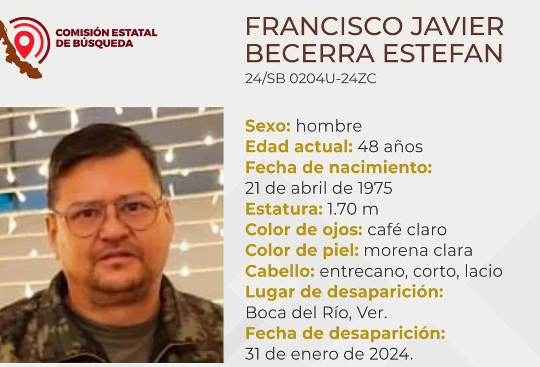 Desaparece Francisco Javier Becerra en Boca del Río