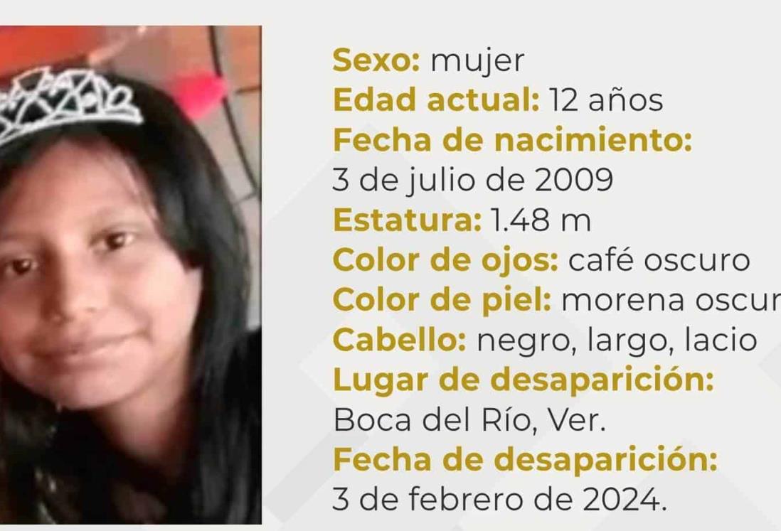 Desaparece Joselyn Paulina Sarmiento de 12 años de edad en Boca del Río