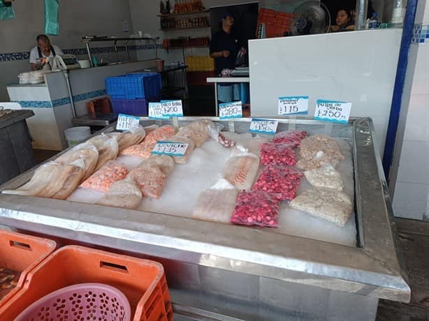 ¿De antojo? Así están los precios de pescados y mariscos en Veracruz