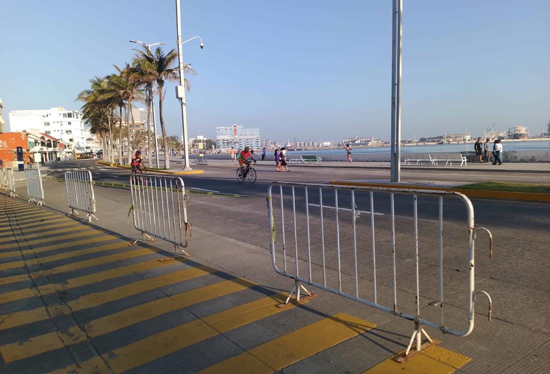 Tome precauciones, cierran el bulevar Ávila Camacho por carrera ciclista en Veracruz 