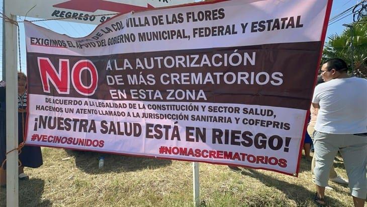 Protestan en contra de nuevo crematorio en Poza Rica