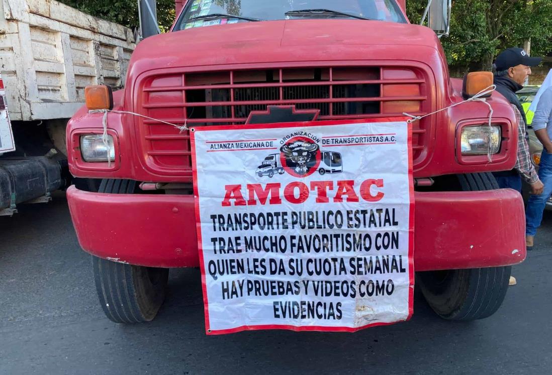 AMOTAC amaga con realizar paro de transportistas en Veracruz este 15 de febrero