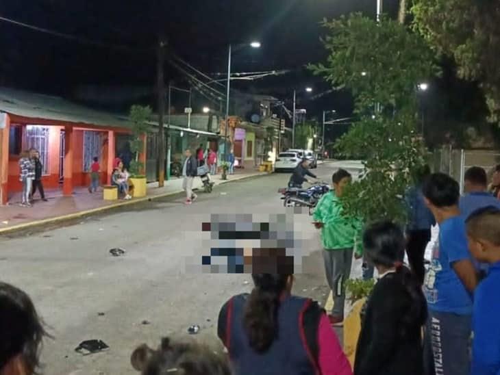 Joven fallece al derrapar abordo de su motocicleta en Cuichapa
