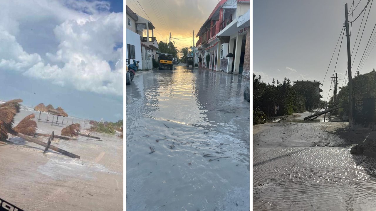 Isla Holbox, en Quintana Roo, fue devastada tras Frente Frío #32