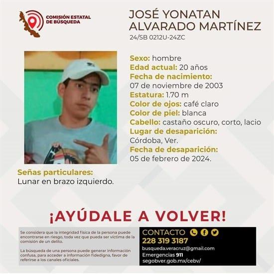 Desaparecen dos hombres de 20 y 39 años en Córdoba