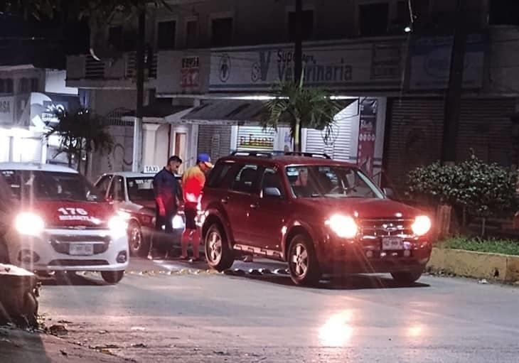 Se registra accidente vial en el Boulevard Ávila Camacho de Misantla