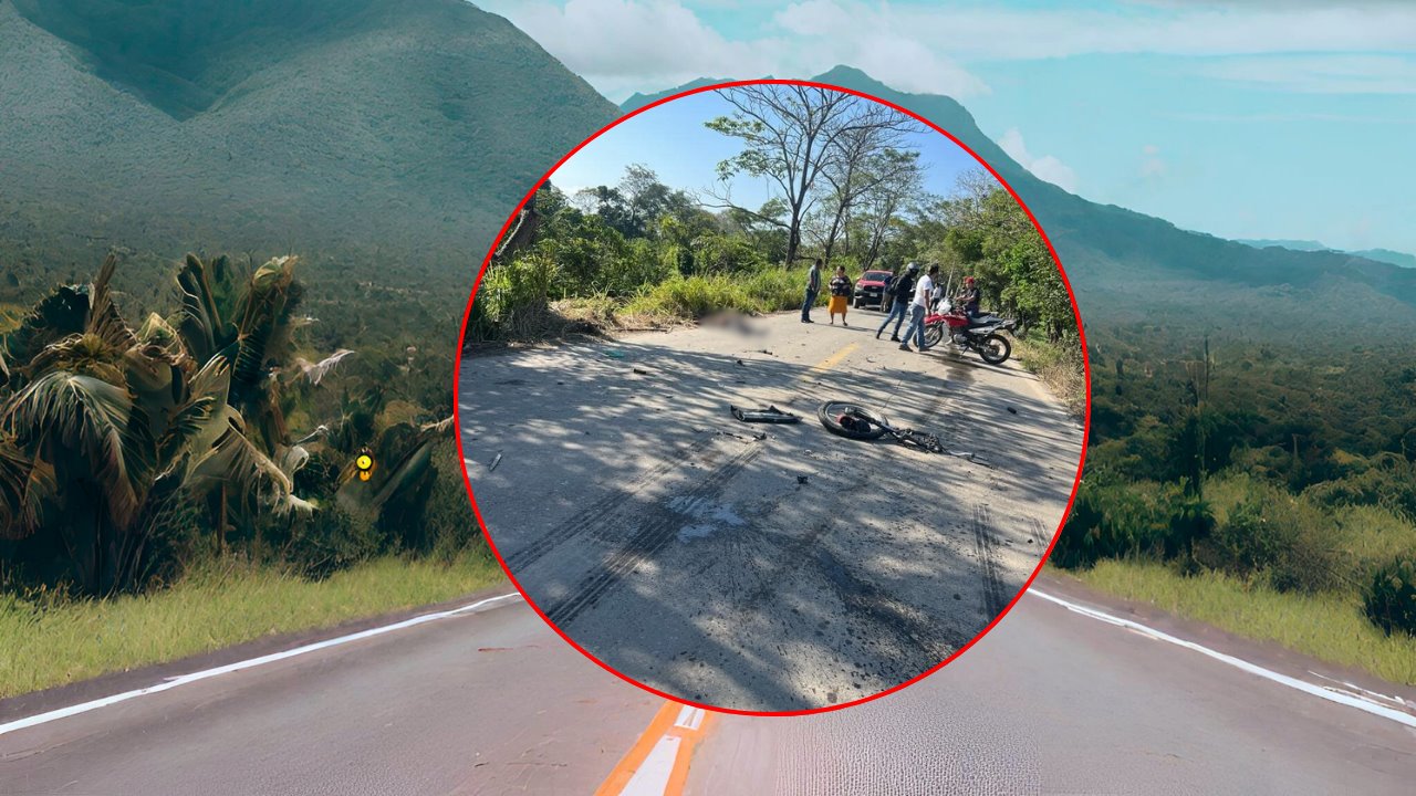 Víctima fatal tras impacto de camión de carga contra motociclista en Tuxtilla, Veracruz