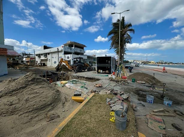 Cierre en bulevar de Veracruz por obra de colector pluvial cumple 15 días