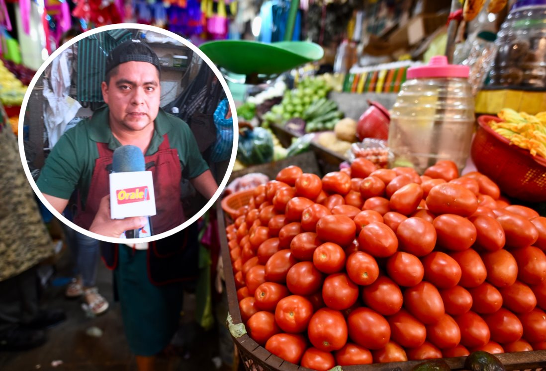 Hasta en 20 pesos venden el kilo de tomate en mercados de Veracruz; seguirá a la baja