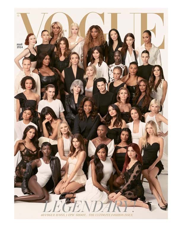 Salma Hayek compartió portada de Vogue en este selecto grupo de estrellas