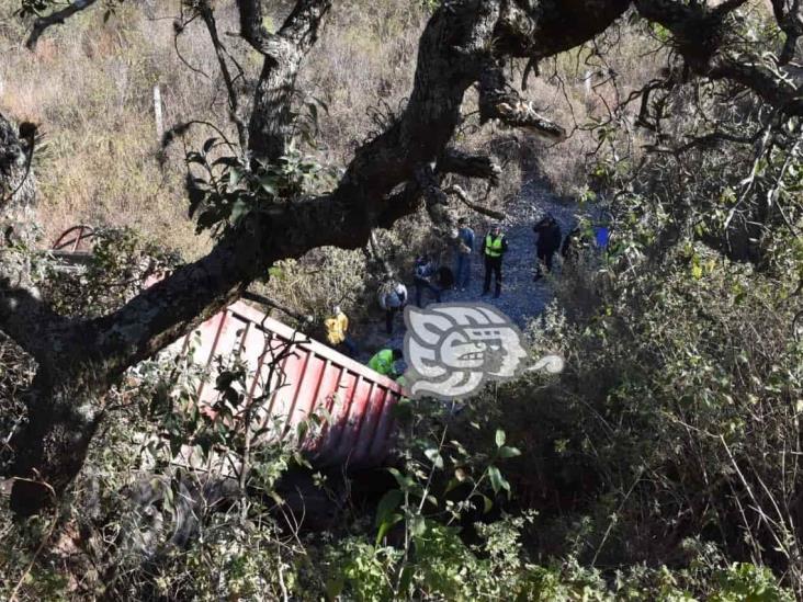 Tragedia en Cumbres de Maltrata: tráiler con carga para Tren Maya cae a barranco