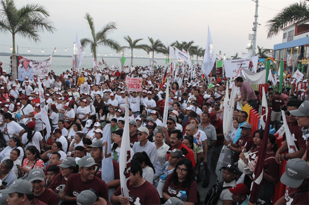 Rocío Nahle cierra precampaña por la gubernatura de Veracruz en Alvarado | VIDEO