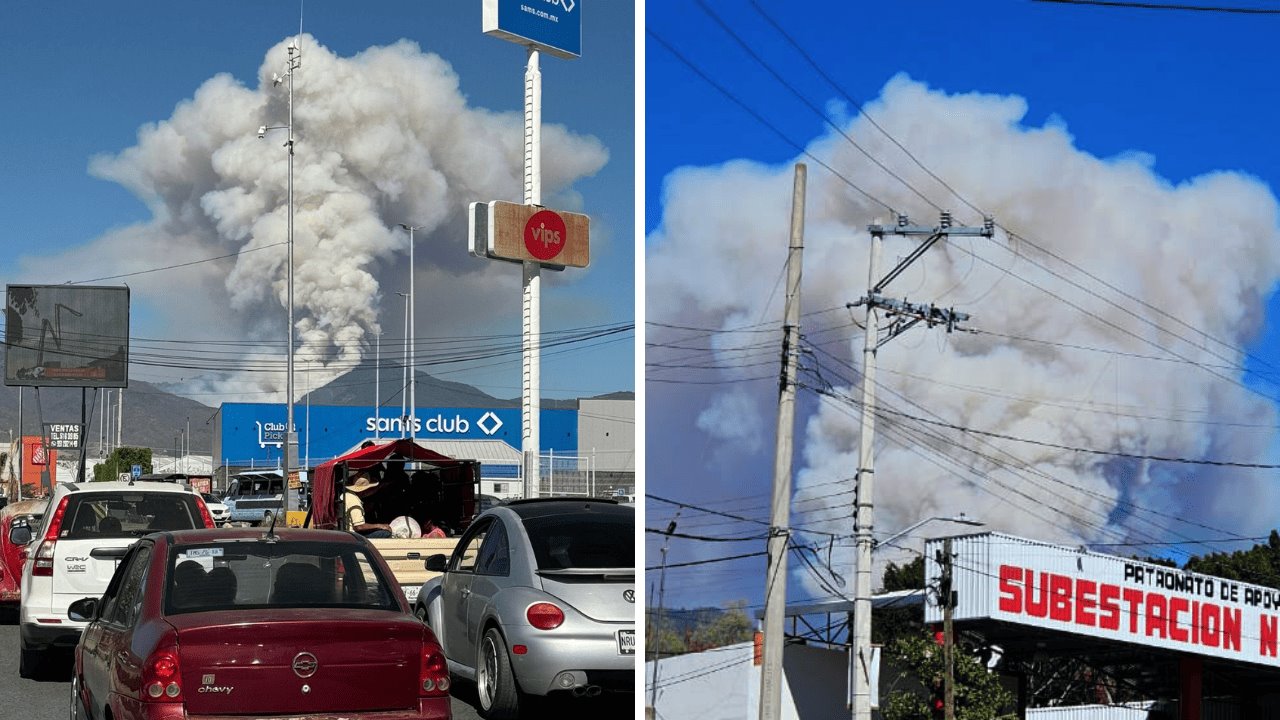 Severo incendio forestal registrado en Cumbre Ixtepeji, Oaxaca