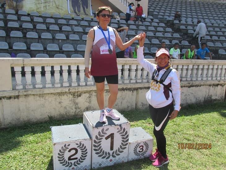 Atleta máster de Misantla, conquista el campeonato estatal en Xalapa