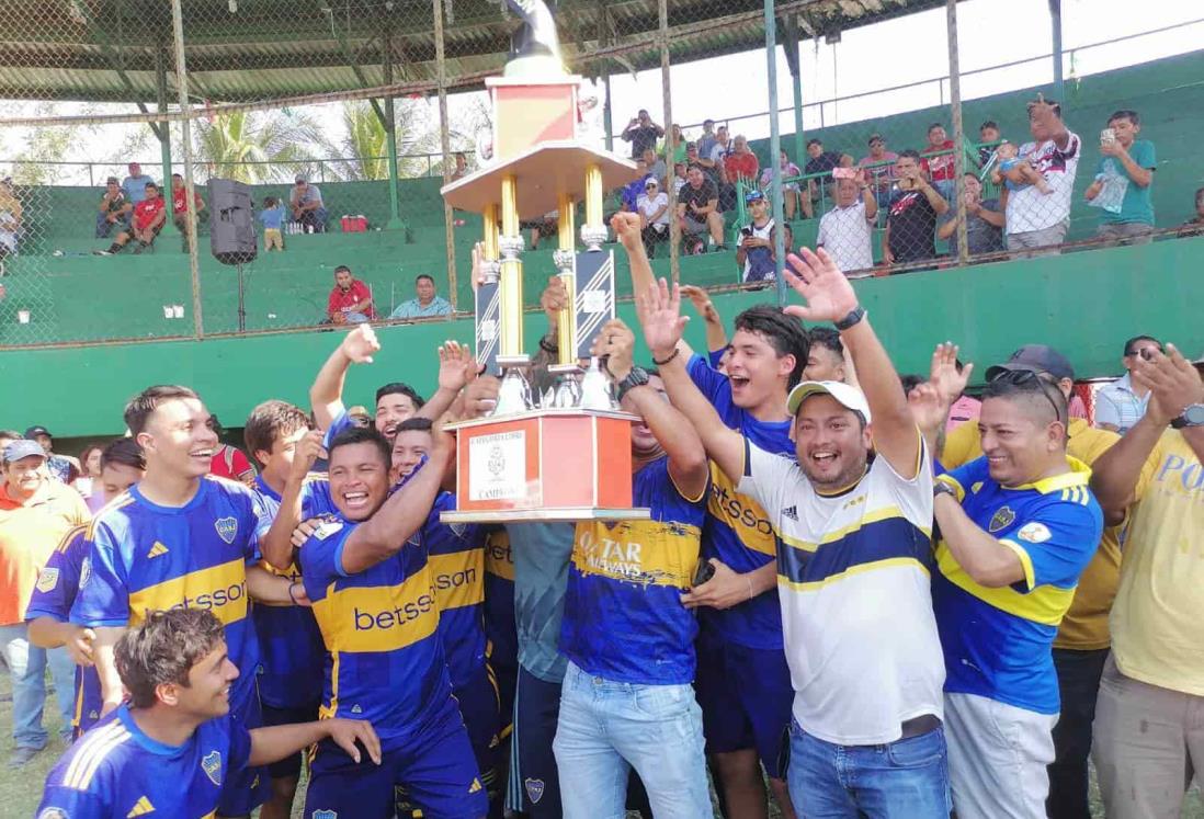 Boca Juniors es campeón de la Liga Municipal de Cardel