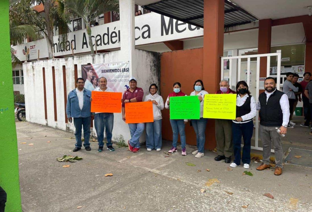 Realizan paro de labores maestros del Tecnológico de Alvarado en campus Medellín de Bravo